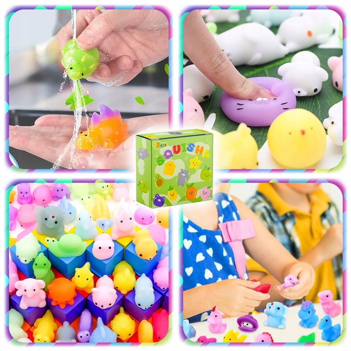75 SZT GNIOTEK SQUISHY ANTYSTRESOWY ZABAWKA MOCHI SENSORYCZNY DLA DZIECI