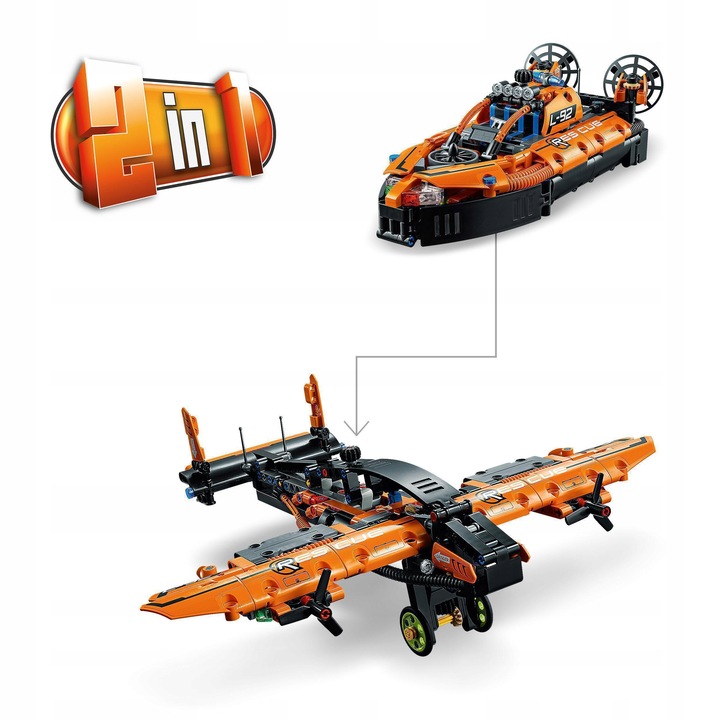 LEGO TECHNIC Poduszkowiec ratowniczy 42120 + GRATIS List do Mikołaja!