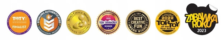 CLIXO KLOCKI ELASTYCZNE ELEMENTY KREATYWNA TWÓRCZA ZABAWKA 18EL