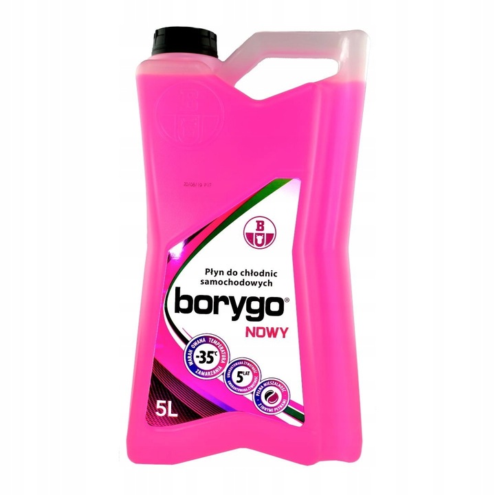 PŁYN DO CHŁODNIC BORYGO NOWY CZERWONY 5L B004