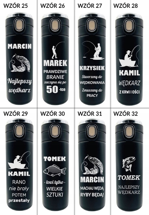 KUBEK TERMICZNY Z GRAWEREM TERMOS DO KAWY 420ml prezent męża żony taty niej