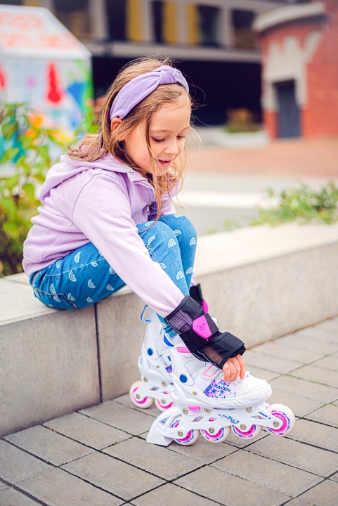 Rolki Wrotki 3w1 Regulowane RAVEN Meia 28-32 Kółko LED