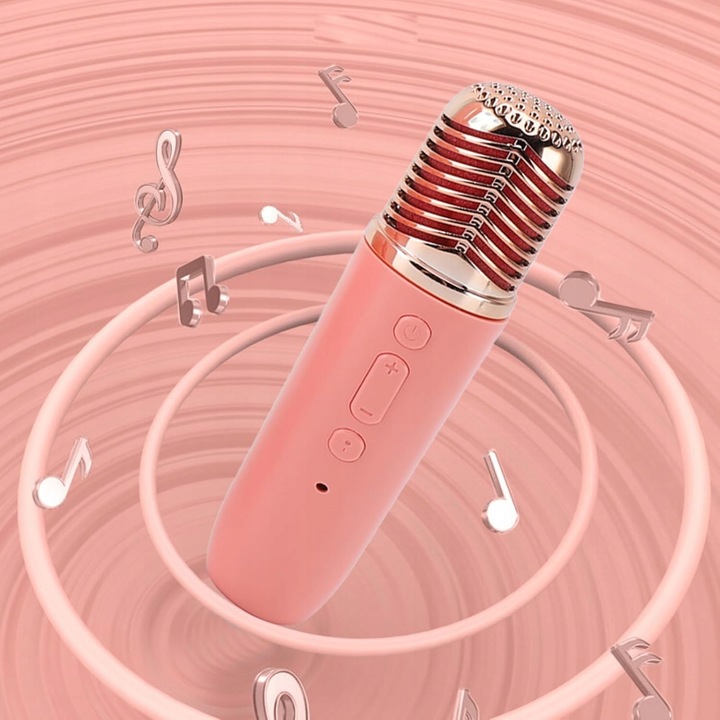 Bezprzewodowy Zestaw Karaoke Głośnik Bluetooth + 2 Mikrofony dla Dzieci RGB