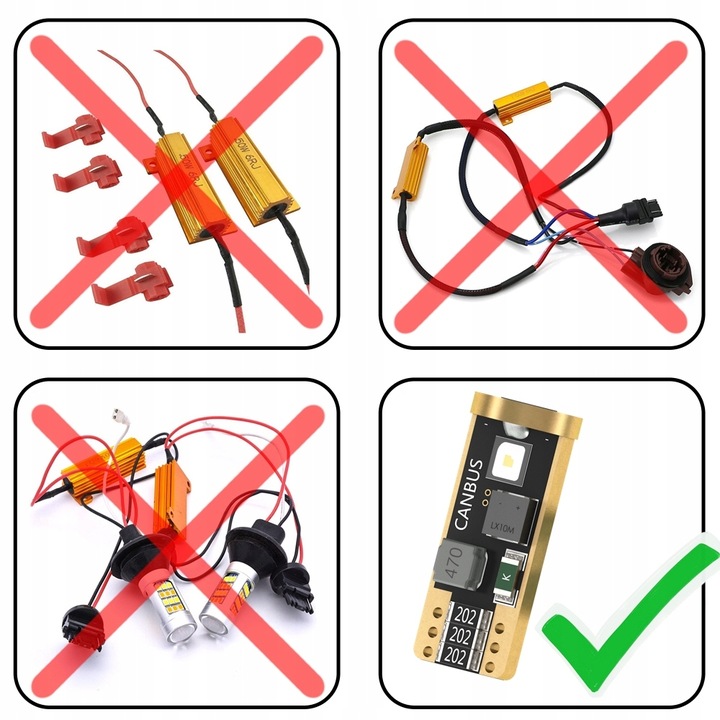 2x Żarówka LED W5W T10 S5 6000K biel MOCNE DIODY CSP SERIA PRO WHITE CANBUS