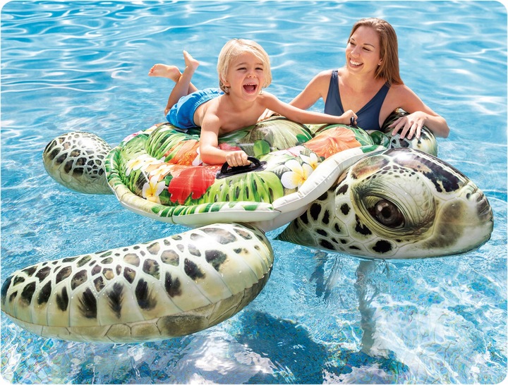Dmuchany Materac Żółw Morski do Basenu na Plażę nad Wodę 191 x 170 cm INTEX
