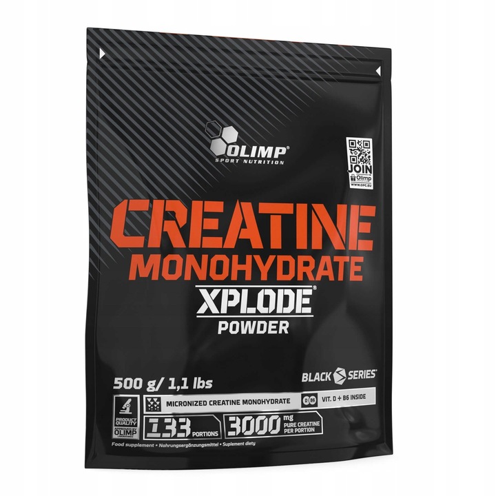 OLIMP CREATINE MONOHYDRATE XPLODE 500G KREATYNA MONO WITMAINY MINERAŁY