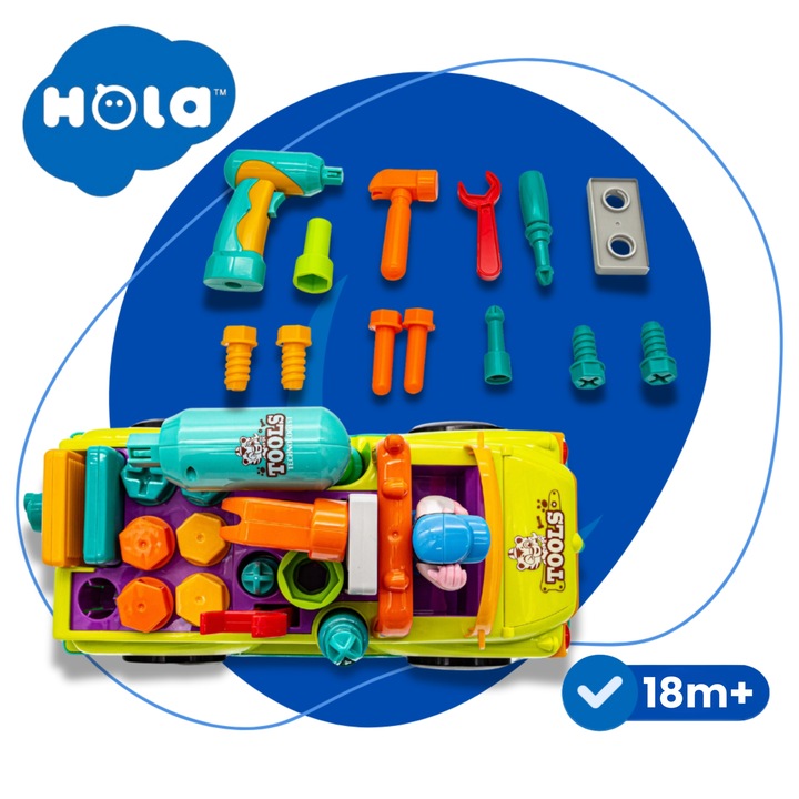 Auto do skręcania rozkręcania mały mechanik jeździ gra interaktywny