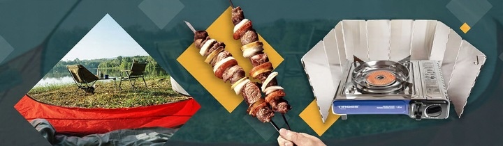 Kuchenka Turystyczna Ceramiczny Palnik Tiross TS -266 Walizka W Zestawie