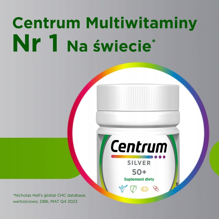 Multiwitamina Centrum Silver 50+ minerały witaminy dla dorosłych 100 tab