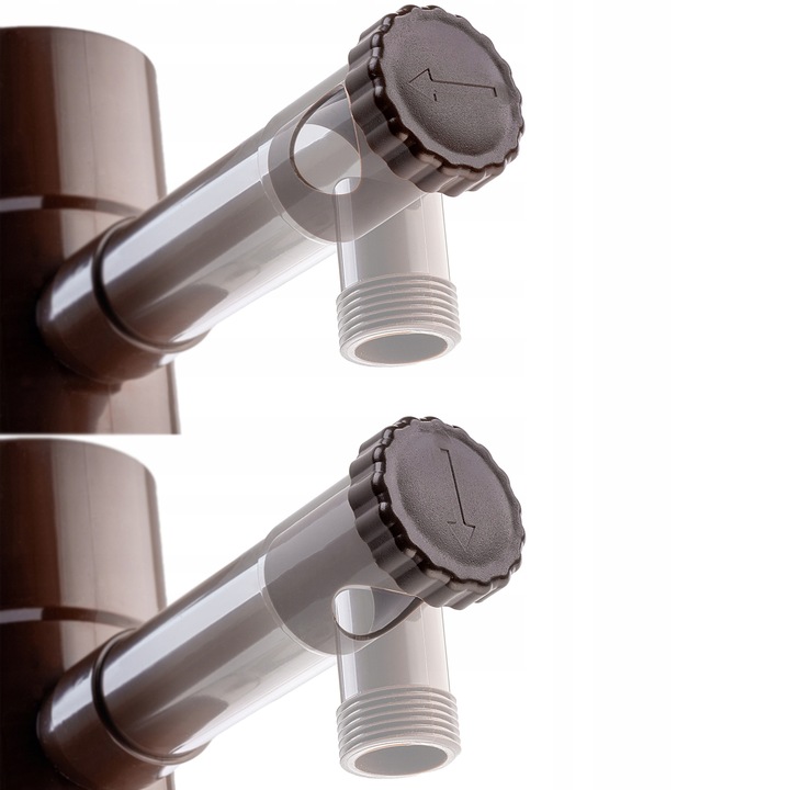 ZBIERACZ ŁAPACZ DESZCZÓWKI WODY DESZCZOWEJ Z RYNNY ZAWOREM CHWYTACZ 100mm