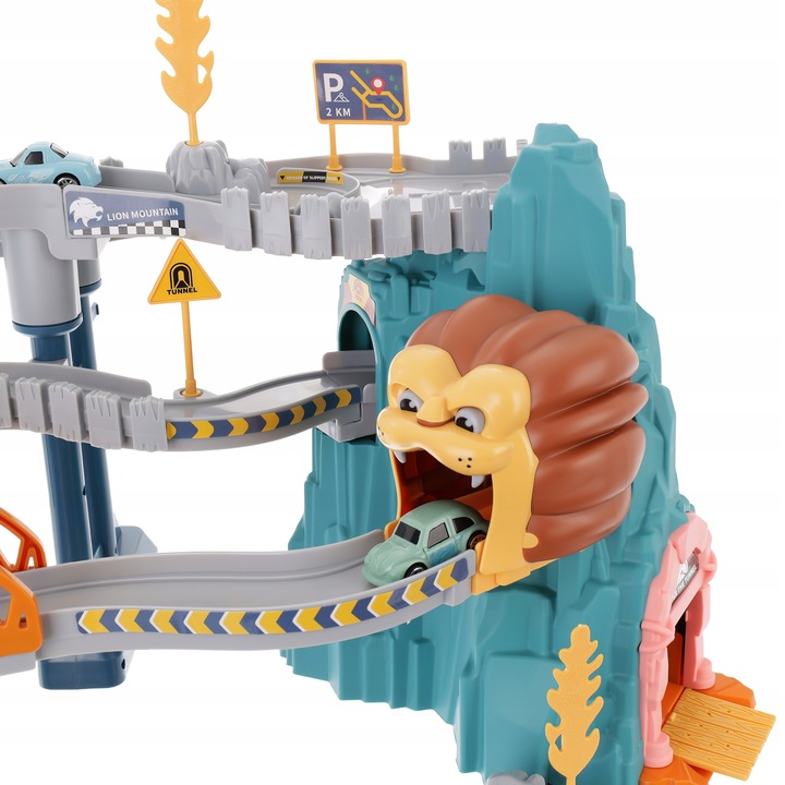 TOR WYŚCIGOWY JASKINIA LWA TOR SAMOCHODOWY ZESTAW 4 AUTKA