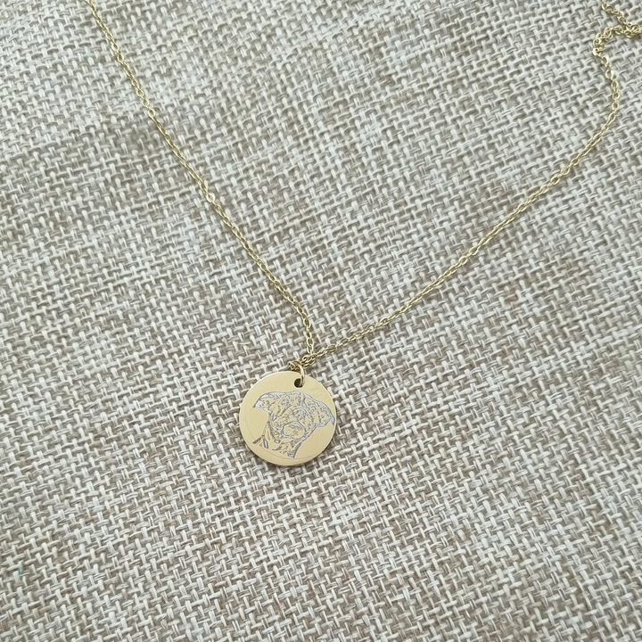 Naszyjnik STAL chirurgiczna personalizowany Z PSEM zdjecie twoj