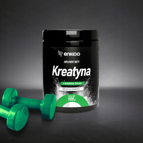 KREATYNA Monohydrat z dodatkiem TAURYNY 500g + Shaker