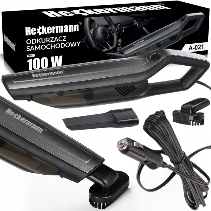 Odkurzacz samochodowy Heckerman A-021 Przewodowy