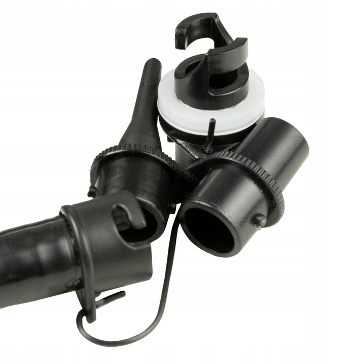 Pompka nożna do materaca pontonów wielofunkcyjna + KOŃCÓWKI Captain Mike