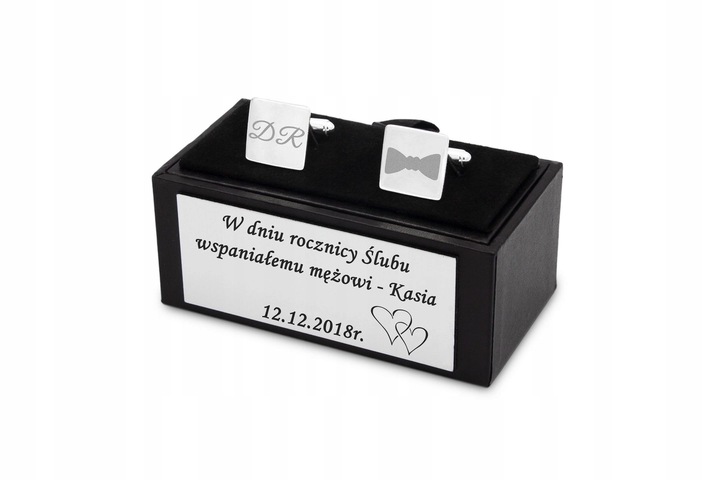 Srebrne spinki do mankietów GRAWER SREBRO 925 S3