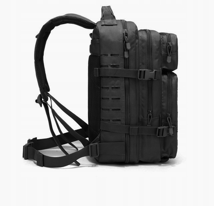 PLECAK WOJSKOWY TAKTYCZNY 45L LASER CUT CZARNY MOLLE MILITARNY TURYSTYCZNY