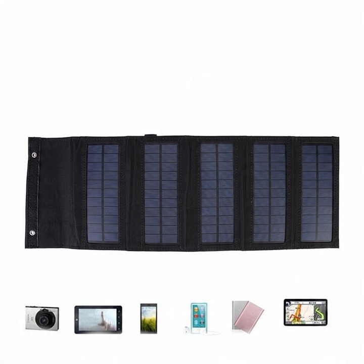 Przenośny Panel Solarny Na Plecy 5V10W 2x USB