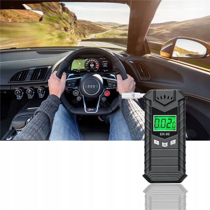 Alkomat elektrochemiczny EK-90 o wysokiej precyzji z ustnikami