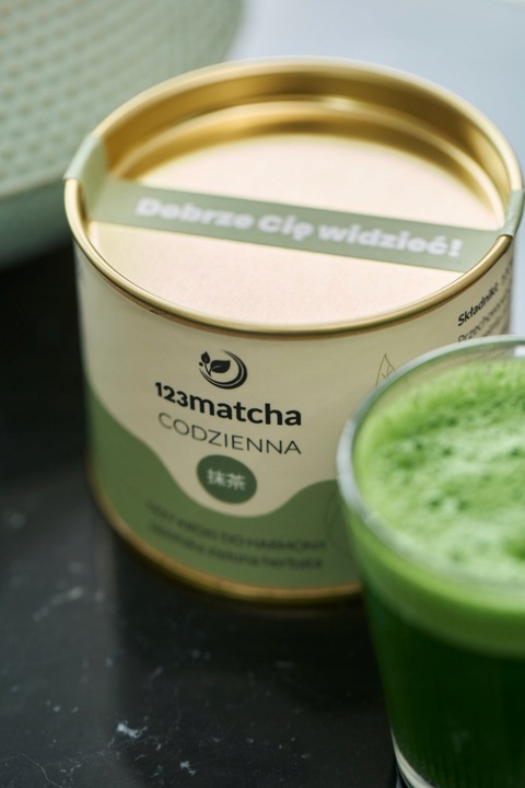 Zielona Herbata MATCHA Codzienna 100g JAPOŃSKA sproszkowana 123Matcha Latte