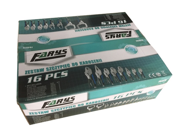 SZCZYPCE BLACHARSKIE DO KAROSERII BLACHY 16szt