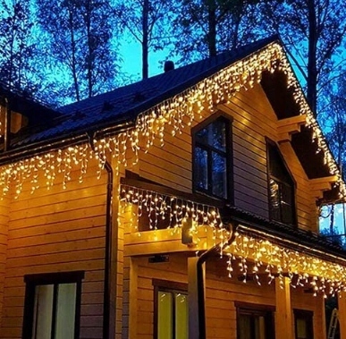 SOPLE 500 LED LAMPKI ZEWNĘTRZNE IP44 STAŁE + FLASH KURTYNA ŚWIETLNA GRUBE