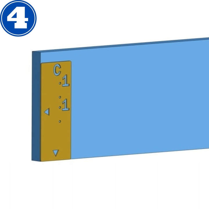 Szablon do montażu szuflad BLUM Tand GTV Modernbox