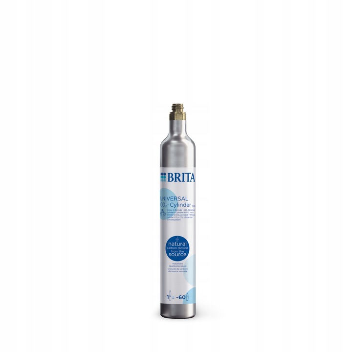 BRITA Cylinder wkręcany CO2 nabój butla z gazem do saturatora 425g do 60l