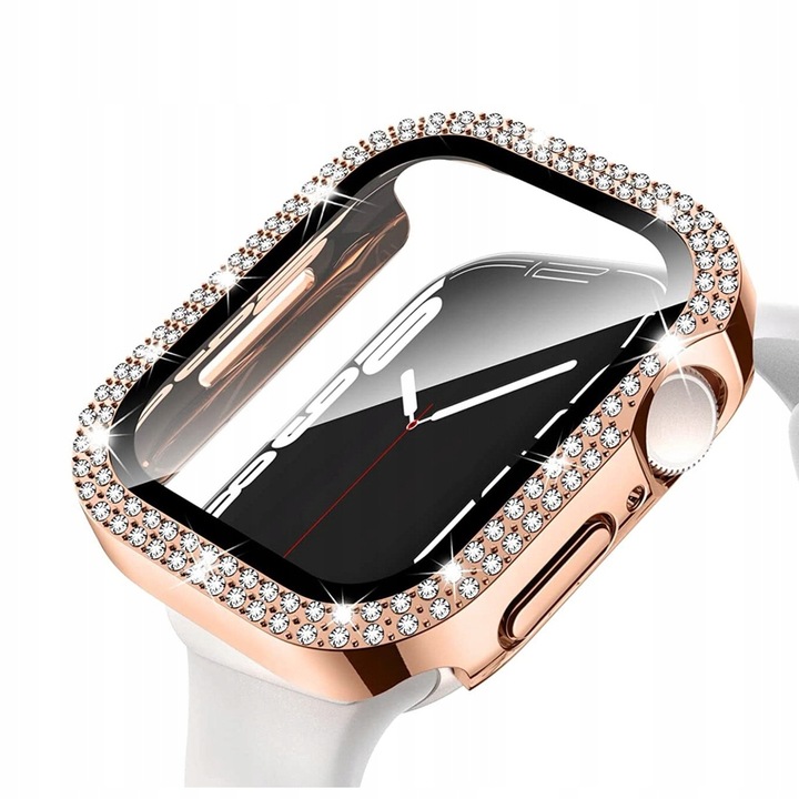 2w1 ETUI + SZKŁO DO APPLE WATCH 4/5/6/7/8/9/SE 40/41/44/45MM KOLORY