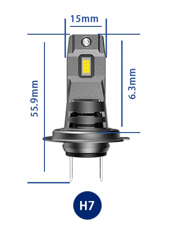 ŻARÓWKI LED i7s H7 CSP LIGHT PRO HOMOLOGACJA E8 RETRIFY CANBUS READY