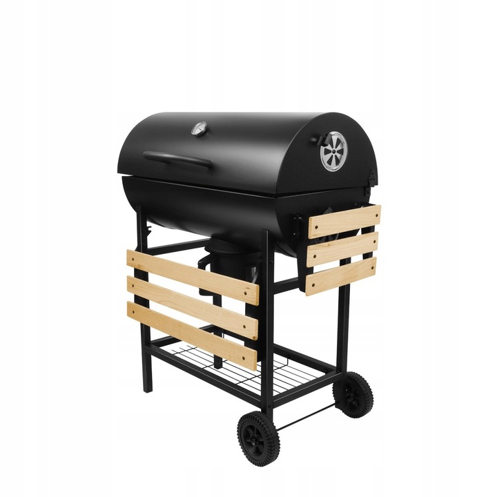 GRILL Z POKRYWĄ OGRODOWY WĘGLOWY DUŻY MARK ADLER ROAST 8.0 NA KÓŁKACH