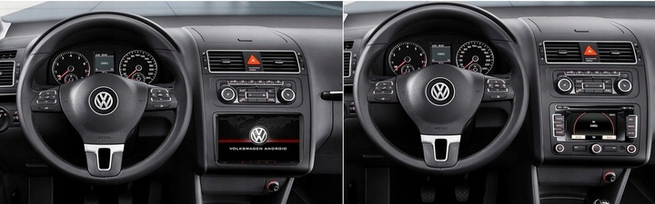 RADIO NAWIGACJA GPS ANDROID VW TOURAN 2003-2015 WIFI CARPLAY 4/64GB