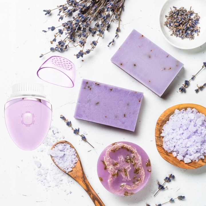 SZCZOTECZKA SONICZNA DO TWARZY 6TRYBÓW 3KOŃCÓWKI USB MASAŻ VITAMMY KLENEO