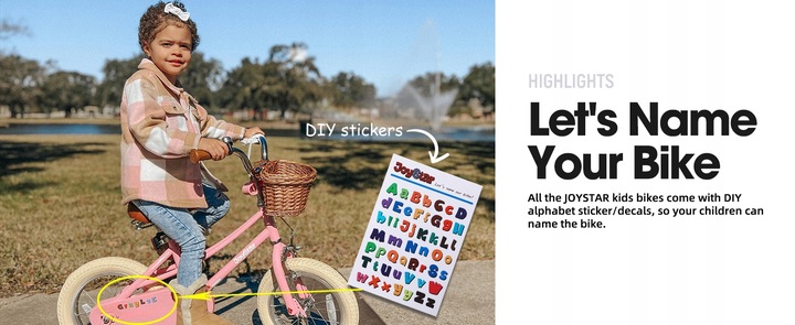 JOYSTAR 18-calowy rower dla dzieci 5-9 lat Stabilizatory Hand&Coaster