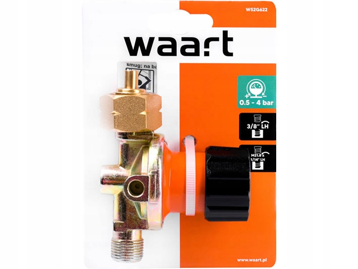 WAART REDUKTOR GAZOWY PROPAN/BUTAN REGULOWANY 0,5-4 BAR W52G622