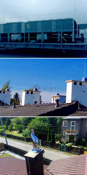 Iglica Kominowa Odgromowa 1,3 m Na Piorunochron Z Nierdzewnym Mocowaniem