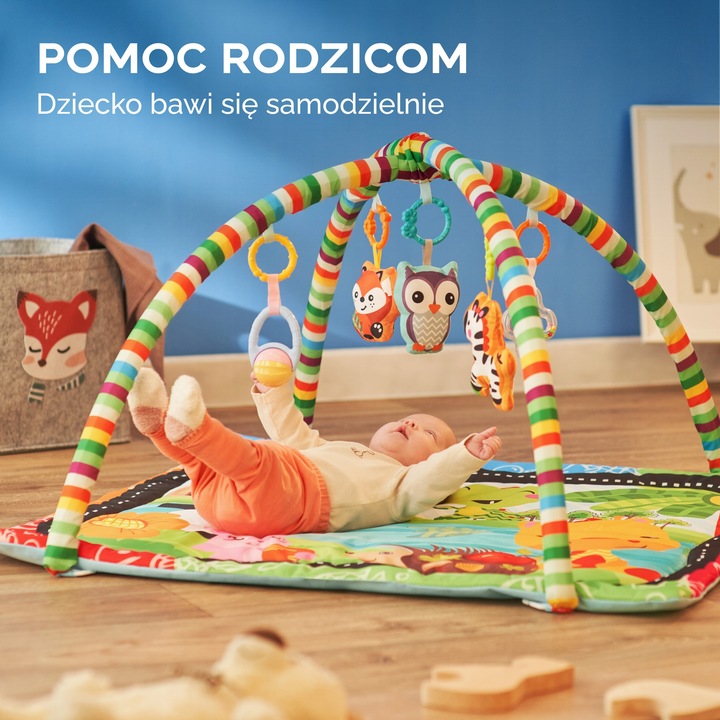 MATA EDUKACYJNA INTERAKTYWNA DLA NIEMOWLĄT z Lukiem Mata Do Zabawy