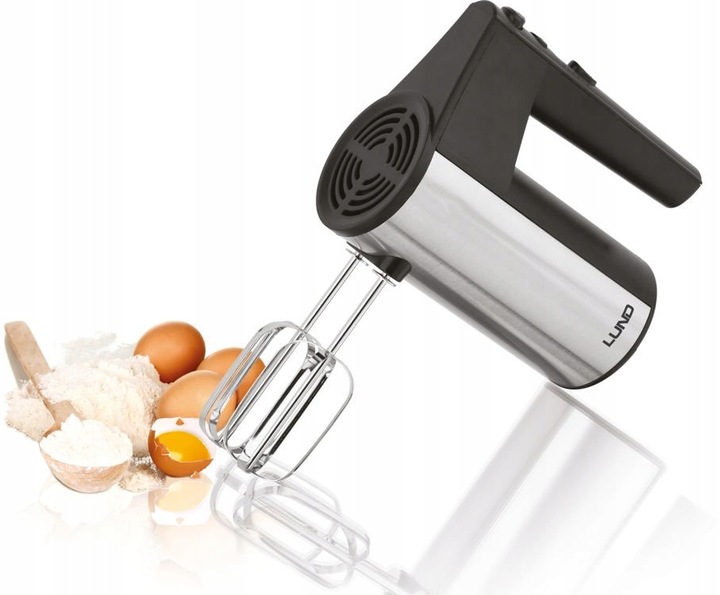 MIKSER RĘCZNY KUCHENNY Z PODSTAWĄ 250W 5 BIEGÓW + TURBO 4 MIESZADŁA LUND