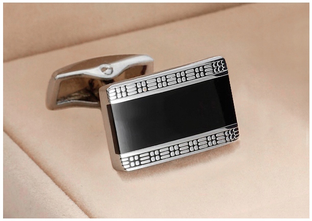 ELEGANCKIE SPINKI + PUDEŁKO Metalowe Spinki do Mankietów Koszuli Męskie c03