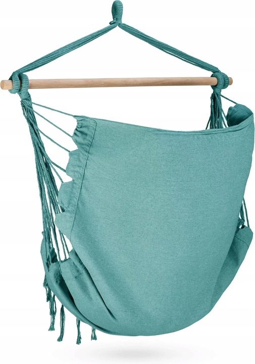 FOTEL WISZĄCY KRZESŁO BRAZYLIJSKE HUŚTAWKA HAMAK BOHO FRĘDZLE OUTTEC