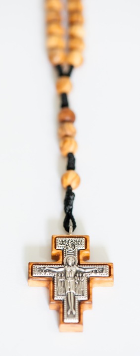 KORONKA FRANCISZKAŃSKA/SERAFICKA DO 7 RADOŚCI MARYI/7 dziesiątek/50 cm