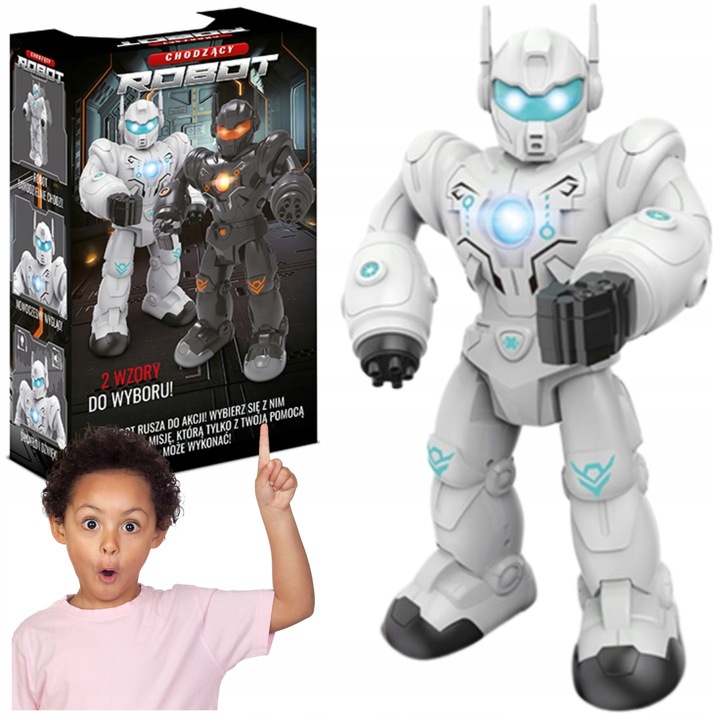 ROBOT INTERAKTYWNY ŚWIATŁO DŹWIĘK CHODZI STRZELA