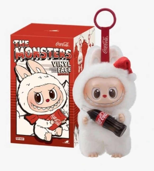 LABUBU COCA-COLA THE MONSTER BRELOK MASKOTKA PLUSZOWA KOLEKCJONERSKA