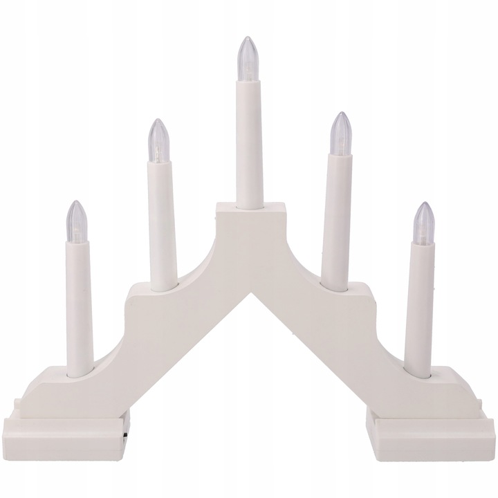 ŚWIECZNIK ADWENTOWY 5 LED ŚWIĄTECZNY LATARENKA Z TIMEREM NA BATERIE