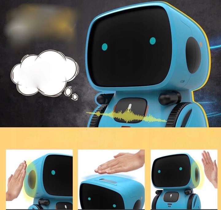 Robot Interaktywna Zabawka Sterowany Głosem, MINI, Edukacyjny, Dla Chłopca