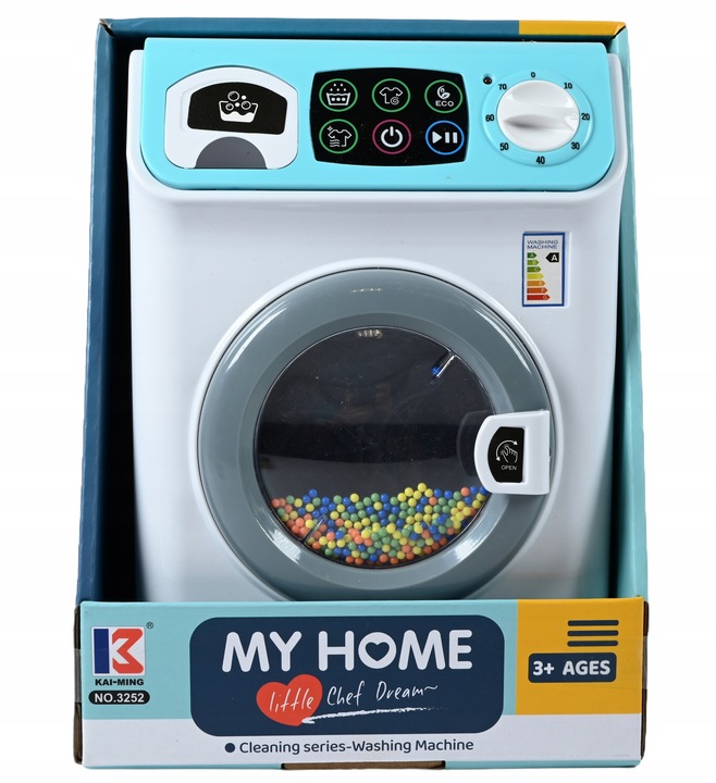 DUŻA PRALKA AUTOMATYCZNA RUCHOMY BĘBEN 4 PROGRAMY ŚWIATŁO DŹWIĘK