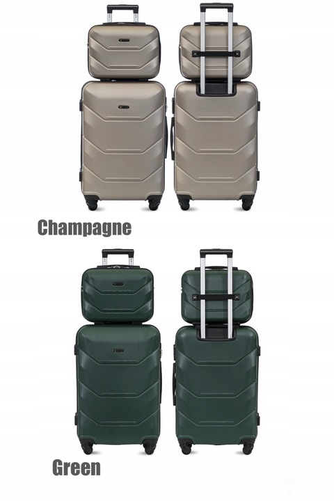 WALIZKA BLOOM XL 24 ŚREDNIA + XS KUFEREK KABINOWA PODRECZNA ABS 15 KOLORÓW