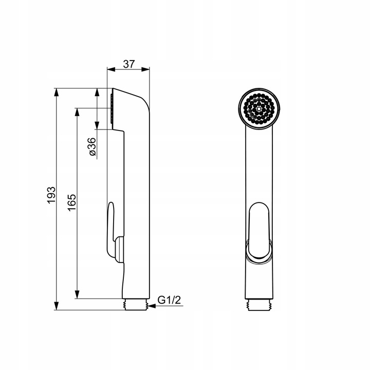 ORAS BIDETTA UNIWERSALNA RĄCZKA NATRYSKU DO BIDETU CHROM 242050
