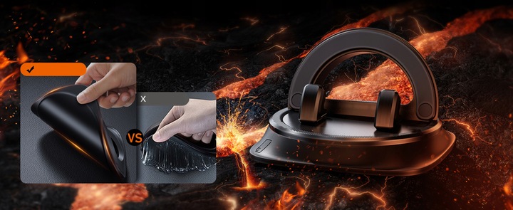 Uchwyt samochodowy obrotowy na deskę, kokpit stabilna podstawka na telefon