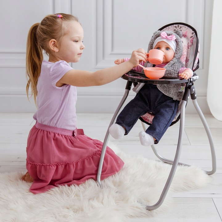 Lalka bobas interaktywna mówi śpiewa PL ZESTAW SMOCZEK + PAMPERSY + BUTELKI